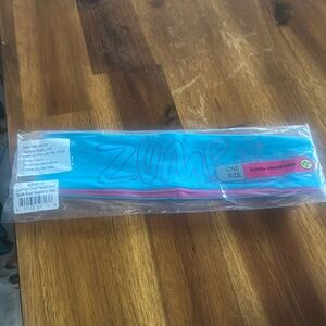 Zumba Fitness core Blue/Pink Reversible Headband sweatband new